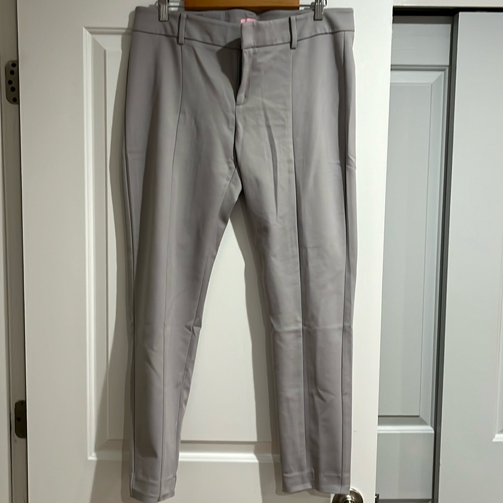 EUC Lilly Pulitzer Chantal Dinner Pant in Gray Sz 14